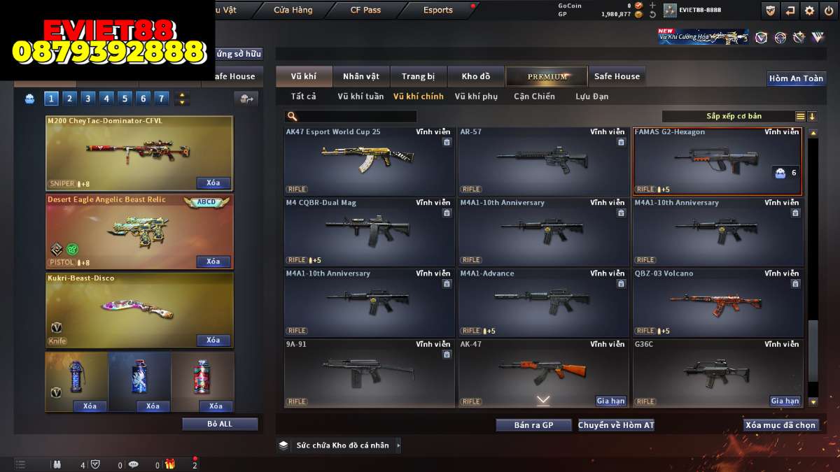 shop acc cf uy tin gia re